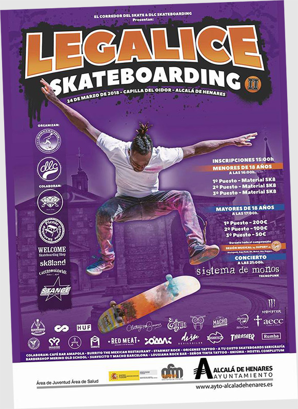 LEGALICE SKATEBOARDING II - Alcalá de Henares - 24-mar-2018